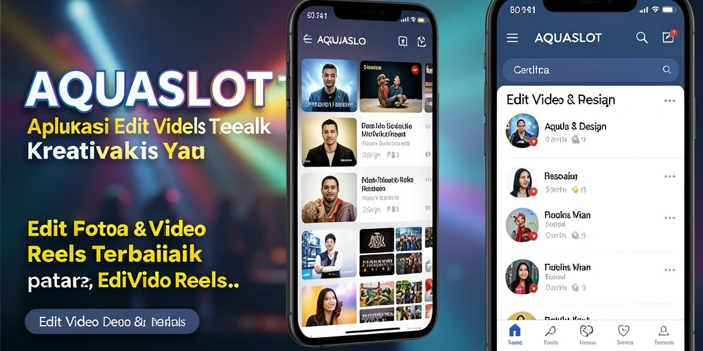 Tampilan antarmuka AQUASLOT yang memudahkan pengeditan video Reels.