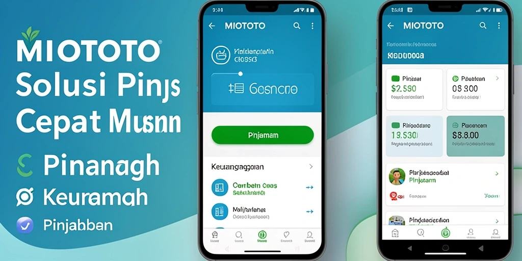 Tampilan antarmuka MIOTOTO yang mudah digunakan untuk pengajuan pinjaman.