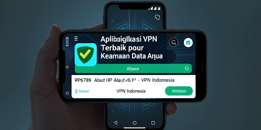 Tampilan antarmuka aplikasi VPN RP6789 yang sederhana dan efisien.