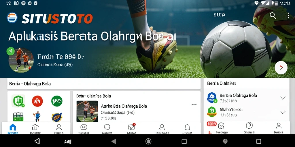 Antarmuka aplikasi SITUSTOTO yang menarik dan informatif.