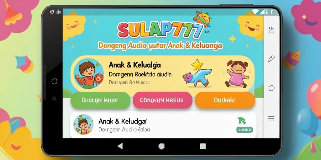 Antarmuka SULAP777 menampilkan koleksi dongeng yang menarik dan mudah diakses.