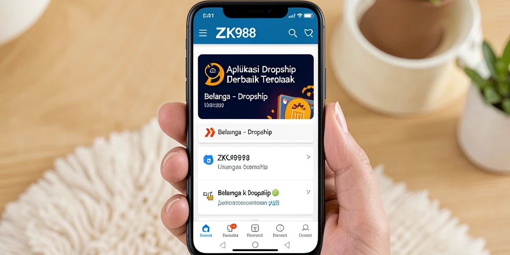 Antarmuka ZK988 yang ramah pengguna untuk kebutuhan dropship.